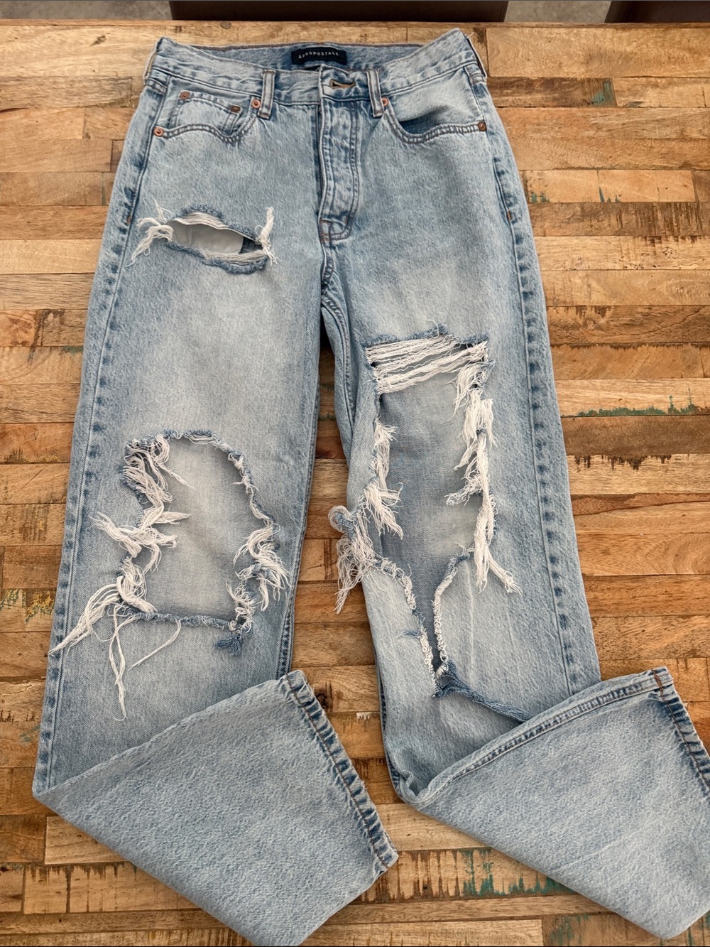 Aeropostale Light Blue 90's Baggy Jeans